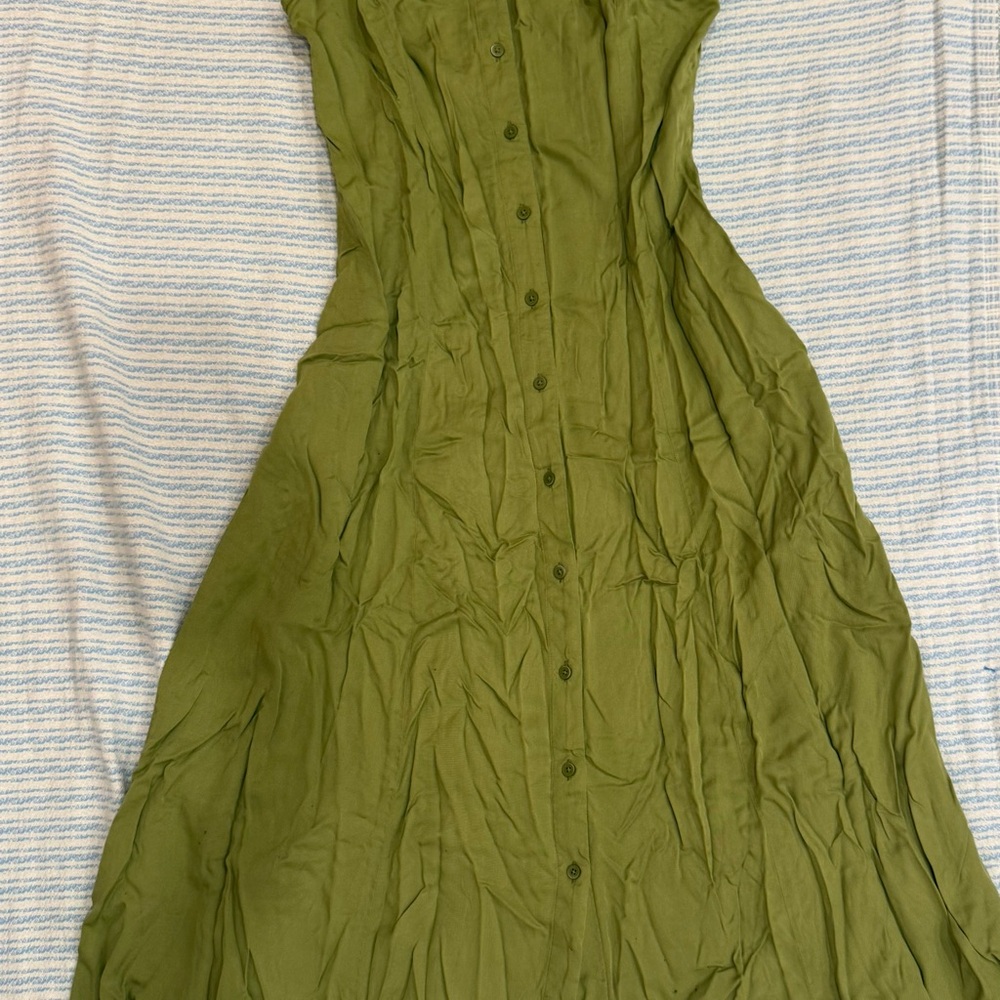 Uniqlo Olive Green Maxi Dress
